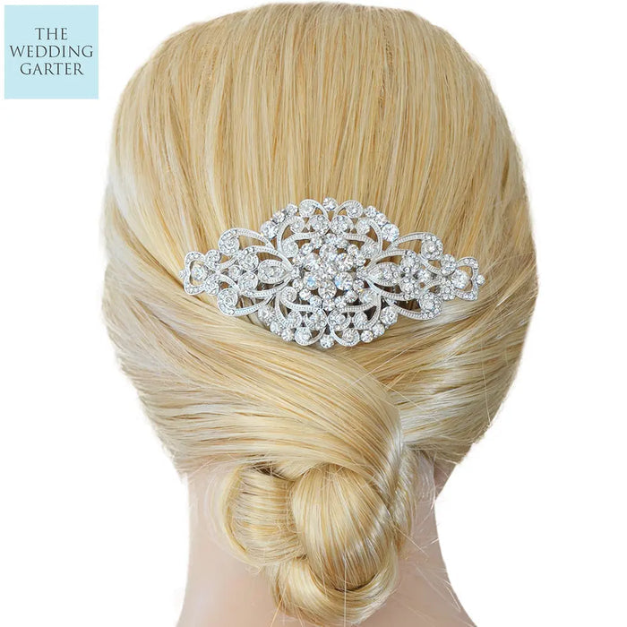 art deco wedding hair comb