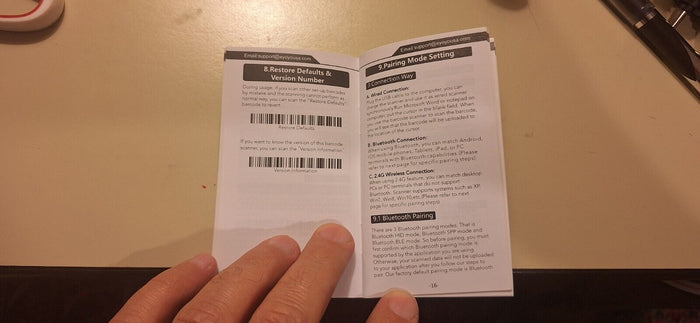 USER MANUAL for Eyoyo 1d  barcode scanner Model: EY-009L
