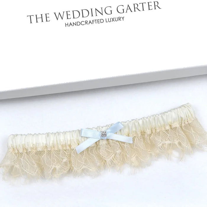 champagne bridal garter