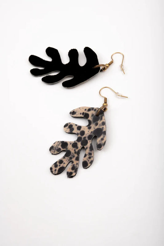 VEINAGE Boucles d'Oreilles Corail