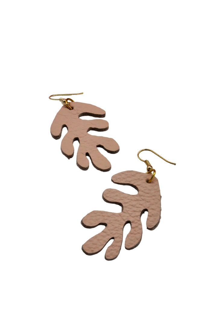 VEINAGE Boucles d'Oreilles Corail