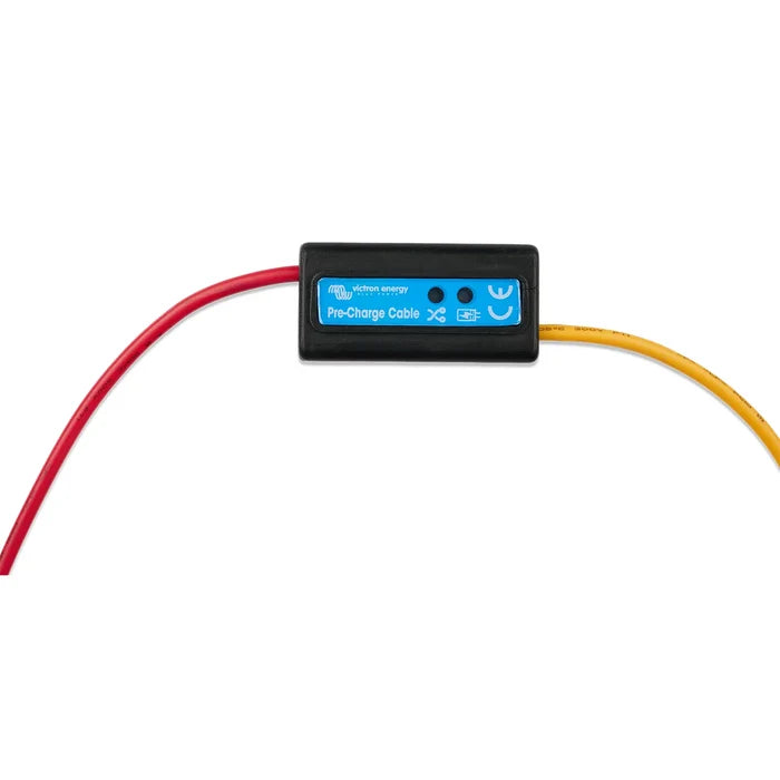 Victron pre-charge cable LED indicator close-up