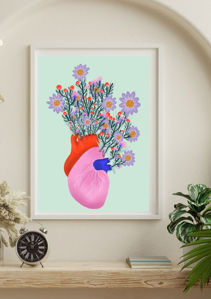 VIVIAN SOFIA Affiche Cœur Fleuri