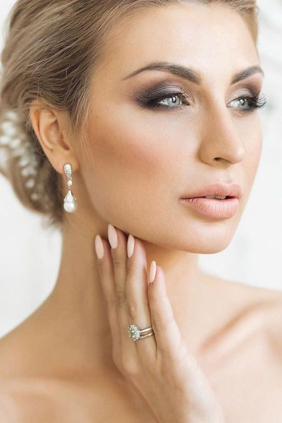 White Pearl & CZ Dropper Bridal Earrings - The Wedding Garter
