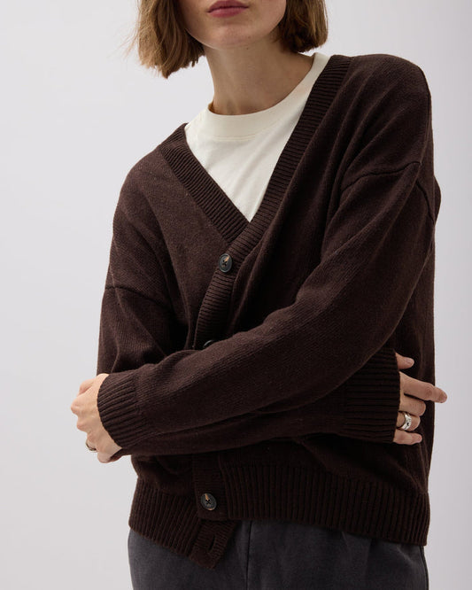 Women's Alexa Cardigan in Purple Pop (Purple) | Richer Poorer