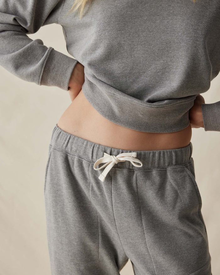 Women's April Lightweight Jogger Sweatpant in Green Ground (Green) | Richer Poorer