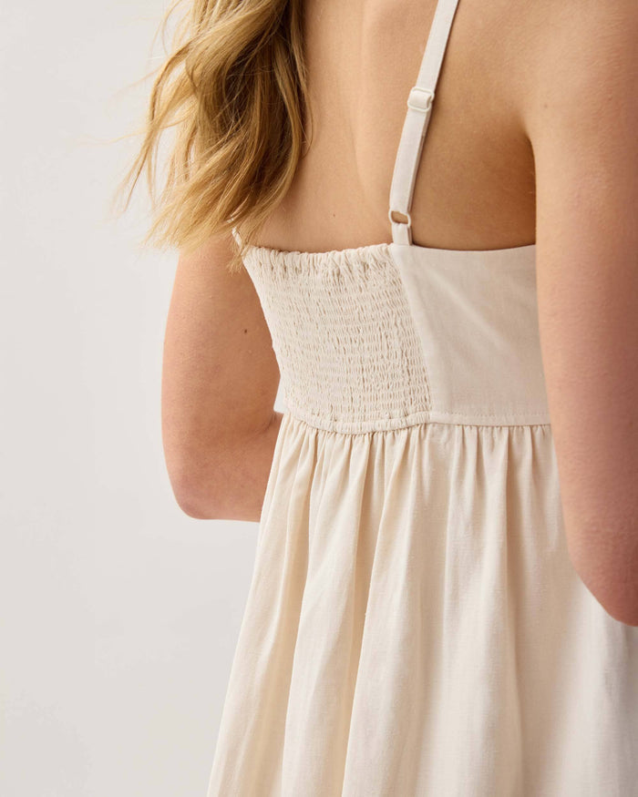 Women's Linen Maxi Dress in Black | Richer Poorer