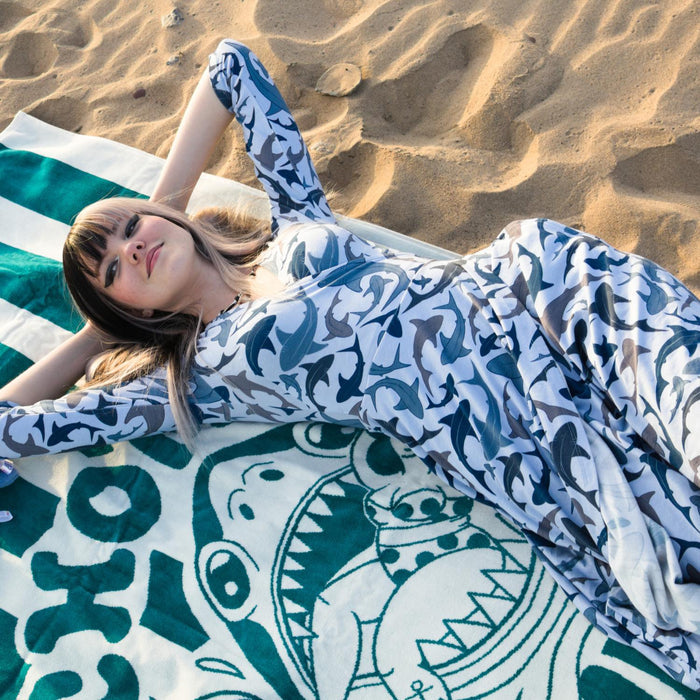 Wrap Dress - Sharks