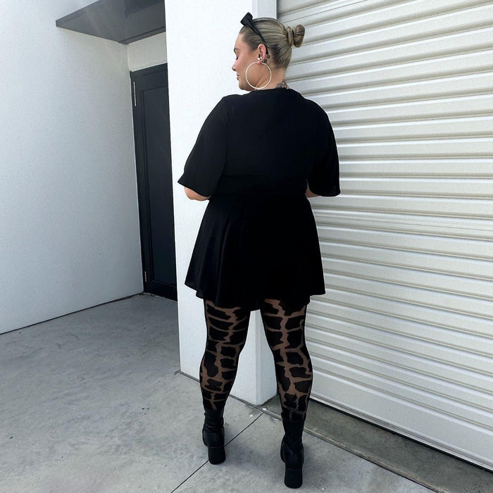 Your HighNess - Giraffe Print Tights - Snag